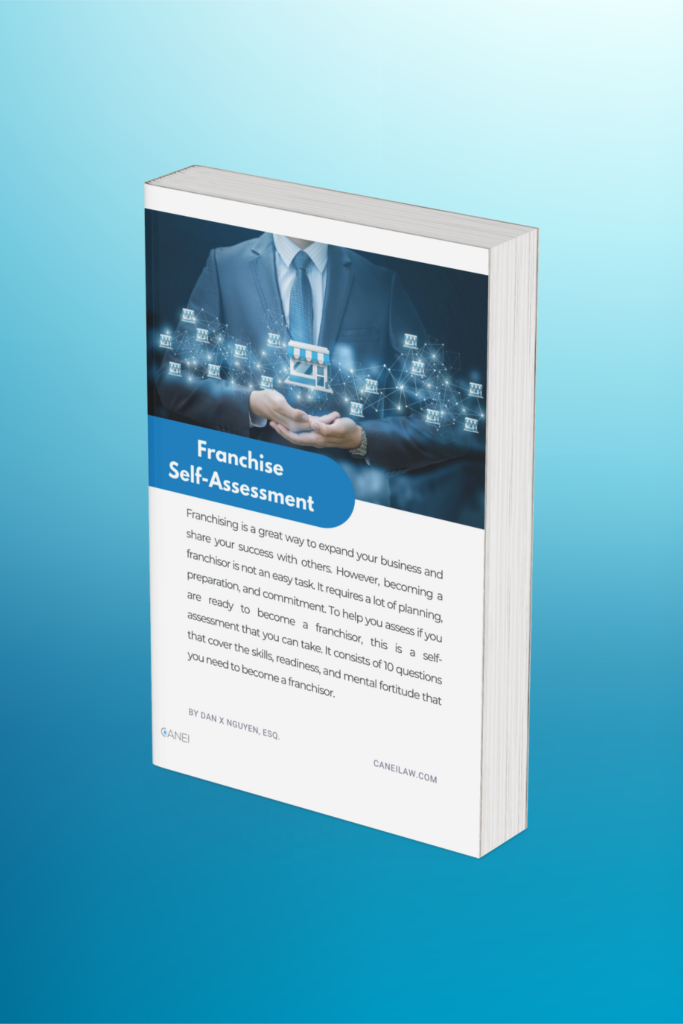 CANEI Law Franchise Self-Assessment lead magnet cover by Dan X. Nguyen